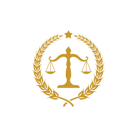 Law firm logo images illustration designのイラスト素材
