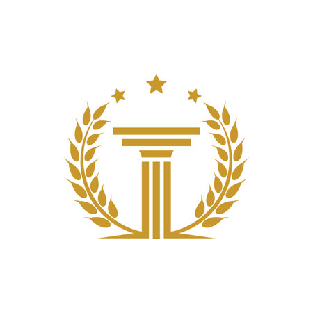 Law firm logo images illustration designのイラスト素材