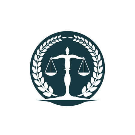 Law firm logo images illustration designのイラスト素材
