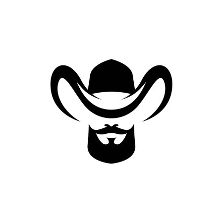 Cowboy logo images illustration designのイラスト素材
