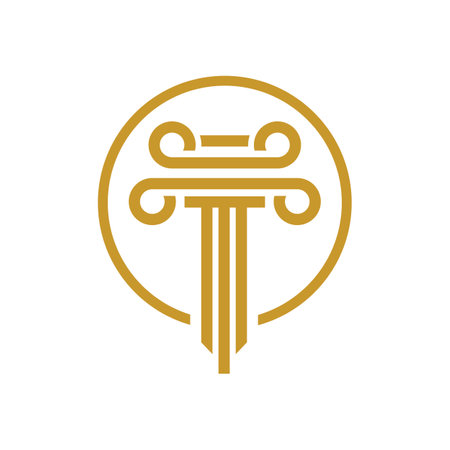 Law firm logo images illustration designのイラスト素材