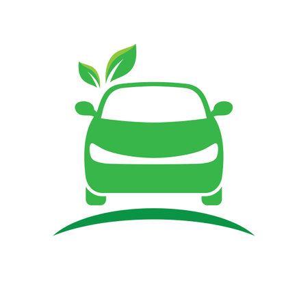 Eco car logo images illustration designのイラスト素材