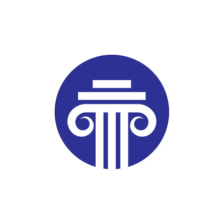 Law firm logo images illustration designのイラスト素材
