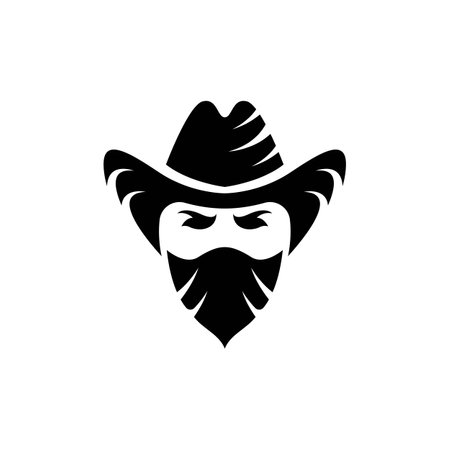 Cowboy logo images illustration designのイラスト素材