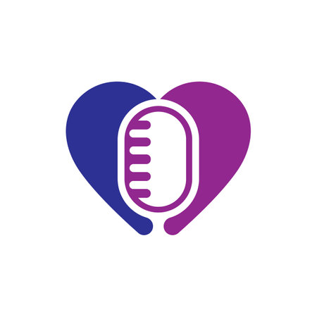 Podcast logo images illustration designのイラスト素材