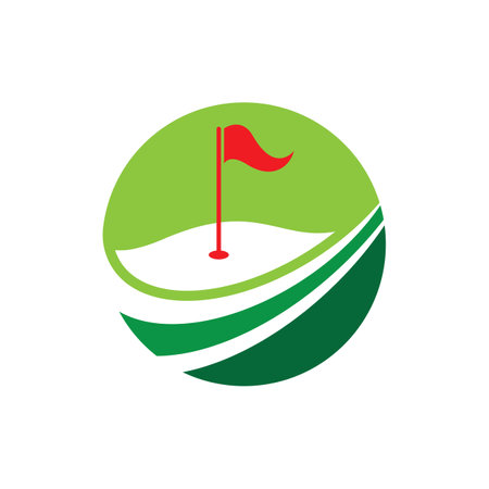Golf logo images illustration designのイラスト素材