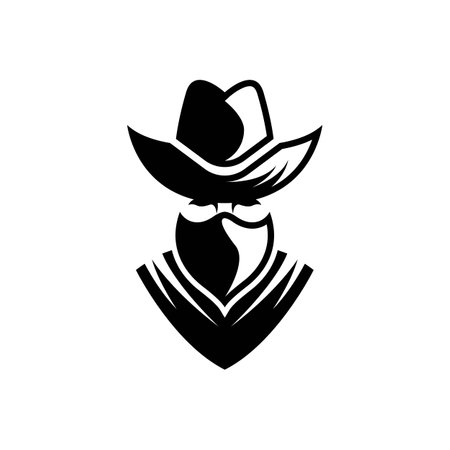 Cowboy logo images illustration designのイラスト素材
