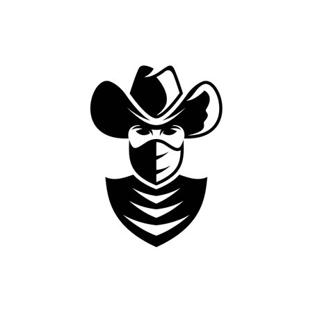 Cowboy logo images illustration designのイラスト素材