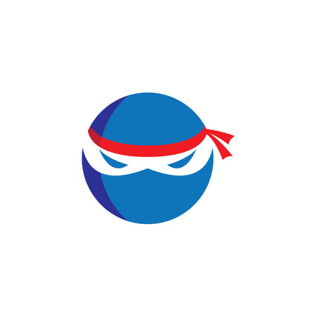 Ninja logo images illustration designのイラスト素材