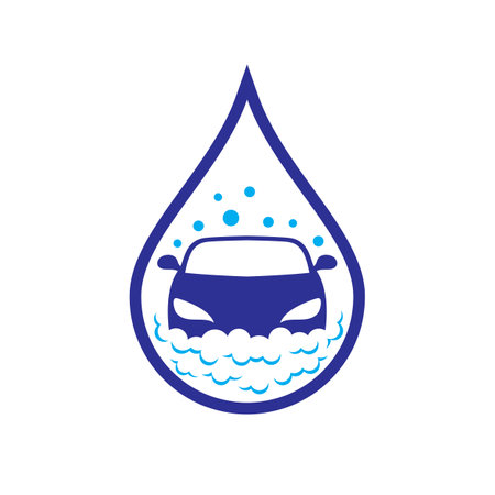 Car wash logo images illustration designのイラスト素材