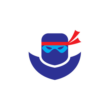 Ninja logo images illustration designのイラスト素材