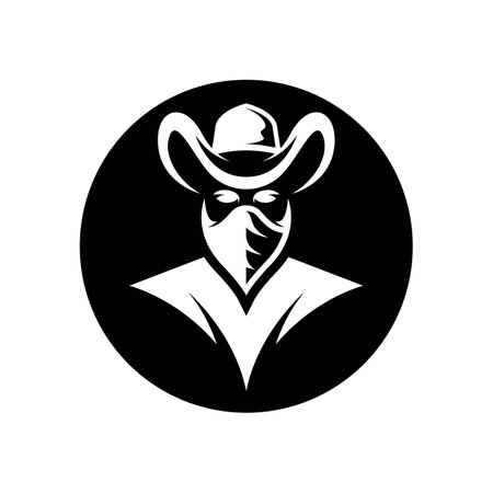 Cowboy logo images illustration designのイラスト素材