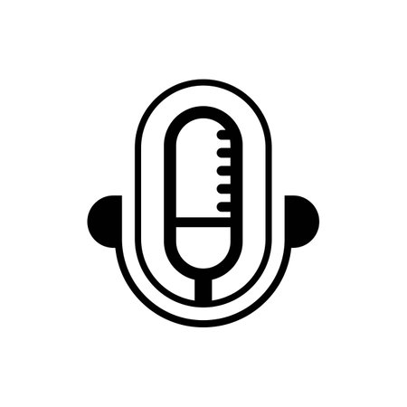 Podcast logo images illustration designのイラスト素材