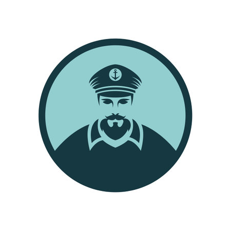 Captain logo images illustration designのイラスト素材