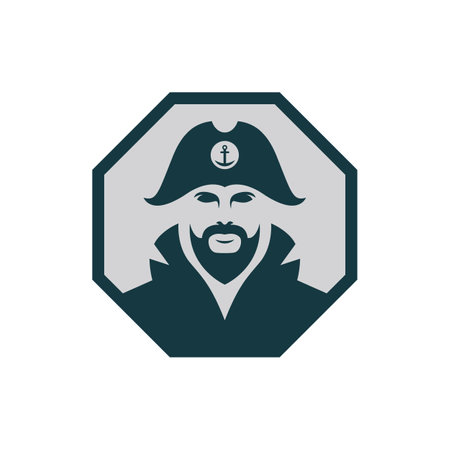 Captain logo images illustration designのイラスト素材