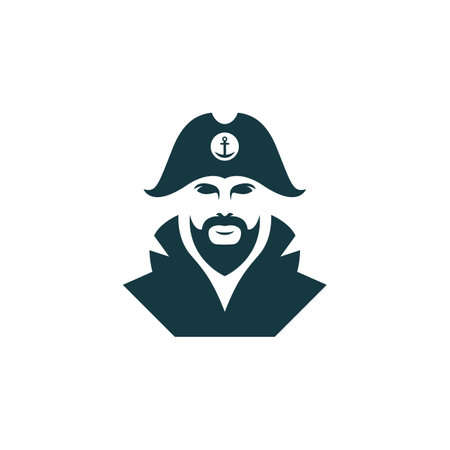 Captain logo images illustration designのイラスト素材