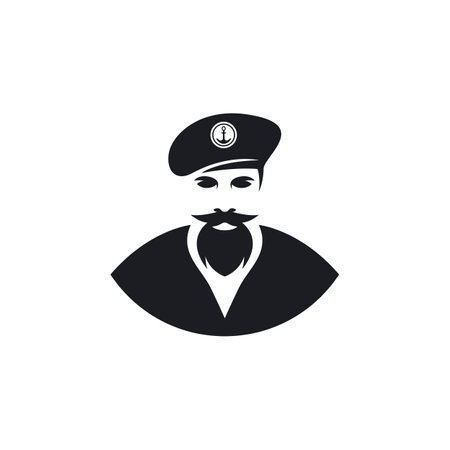 Captain logo images illustration designのイラスト素材