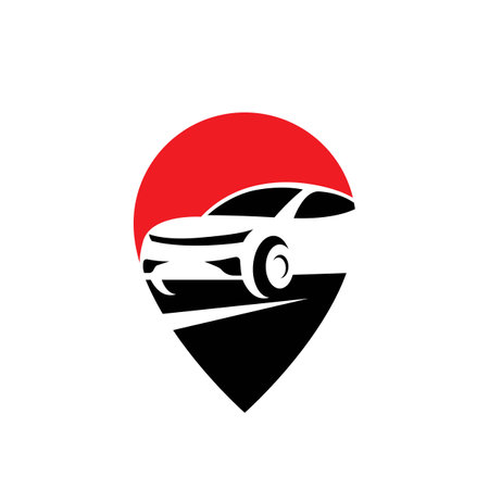 Car location logo images illustration designのイラスト素材