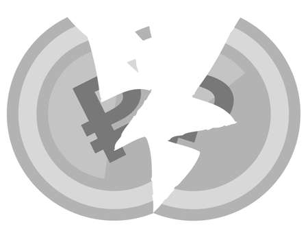 Russian Ruble Coins - Default Hyperinflationのイラスト素材