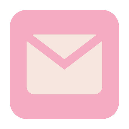 Very simple mail icon, pinkのイラスト素材
