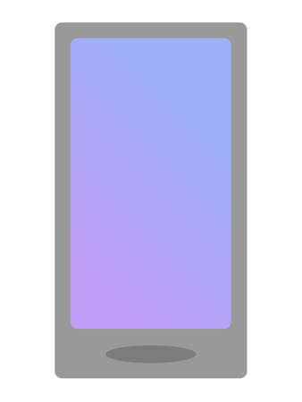 Smartphone with stylish gradient screenのイラスト素材