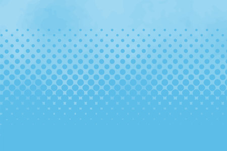 Watercolor style polka dot background image - light blueのイラスト素材