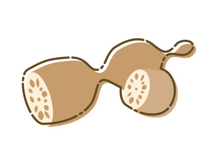 Simple lotus root illustration - for kidsのイラスト素材