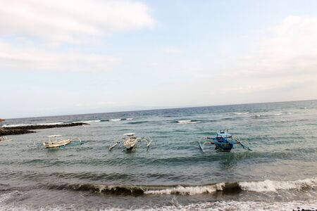 Traditional boats used in Southeast Asia, Baliのeditorial素材