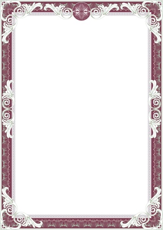 Frame for diploma or certificate のイラスト素材