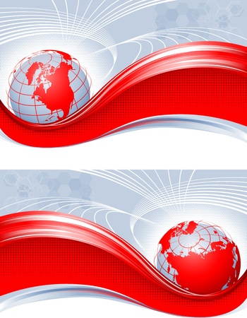 Red globe のイラスト素材