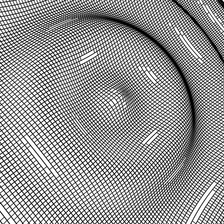 Abstract futuristic network waves background. Vector illustration.のイラスト素材