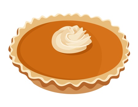 Pumpkin pie. のイラスト素材
