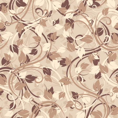 Seamless pattern with autumn leaves  illustration のイラスト素材