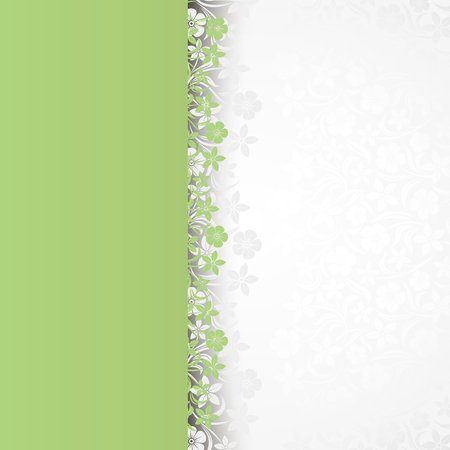 Vector card with floral pattern のイラスト素材