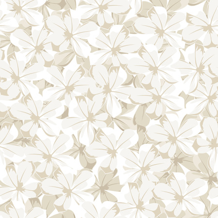 Seamless background with white flowers  Vector illustration のイラスト素材
