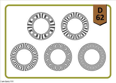 Set of vector greek patterns. Vector illustration. Eps10.のイラスト素材
