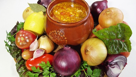 Soup from beet.の写真素材