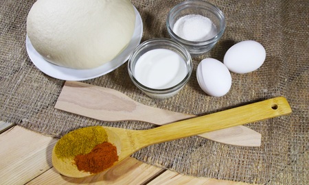 Prepare the dough for baking.の写真素材