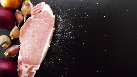 Fresh meat for barbecue.
