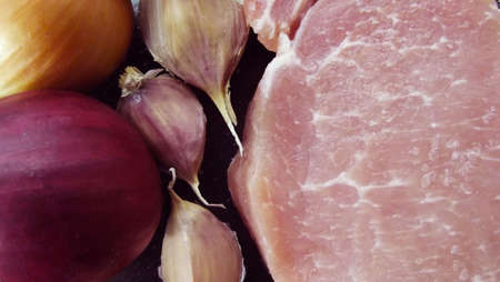 Fresh meat for barbecue.の写真素材