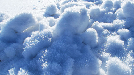 Beautiful landscape on a frosty winter day.
