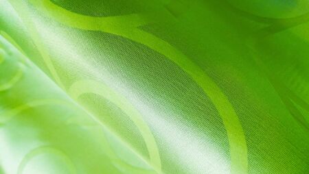 Beautiful background of green fabric.の写真素材