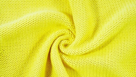 Beautiful yellow knitted background.の写真素材