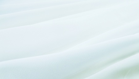 White background of light fabric.の写真素材