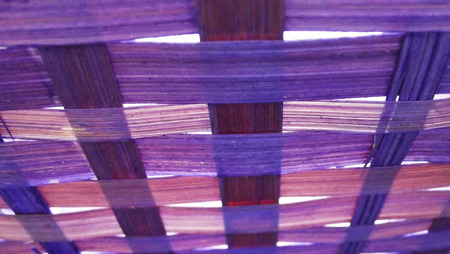 Purple wicker basket.Abstract background.の写真素材