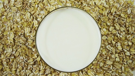 Useful oat groats.Dietary food.の写真素材