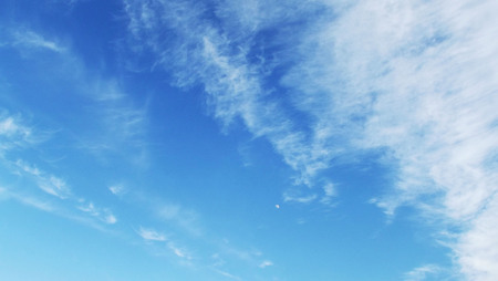 Beautiful blue sky and clouds.The natural background.