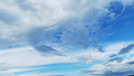 Beautiful blue sky and clouds.The natural background.