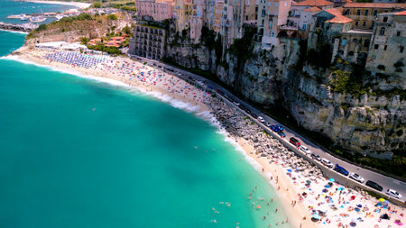 Aerial view of beautiful beach