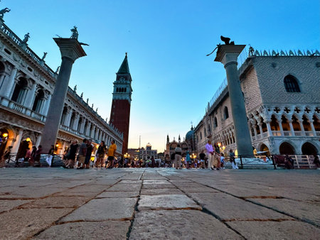 Piazza San Marco in Venice, Italyの写真素材